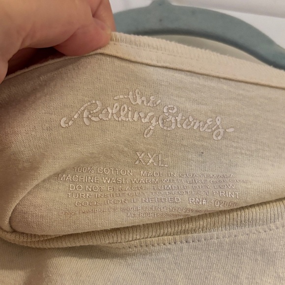 Vintage Rolling Stones Graphic Cream T-Shirt - Picture 3 of 4